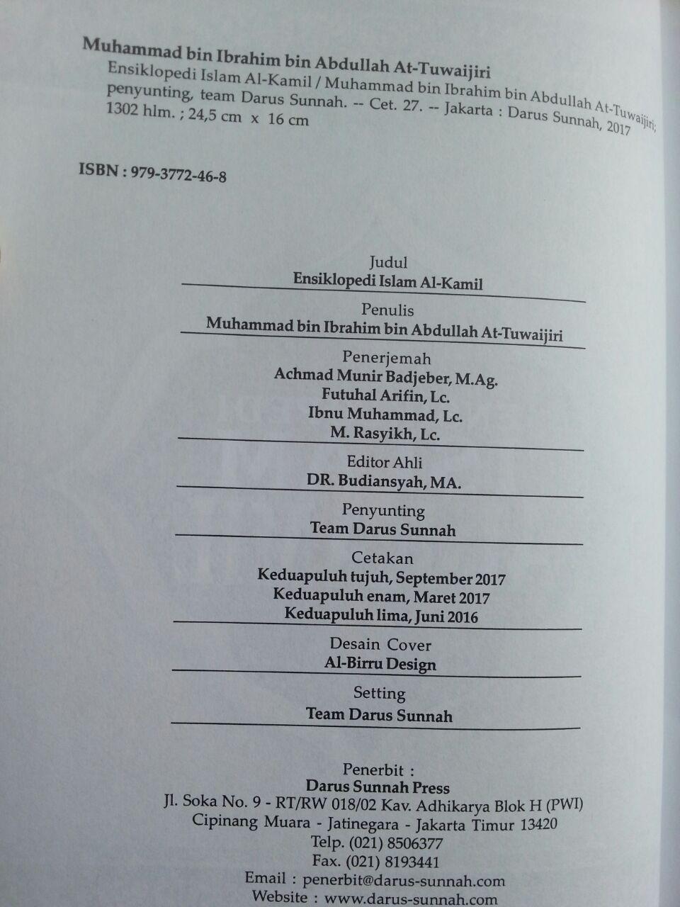 Buku Ensiklopedi Islam Al-Kamil isi