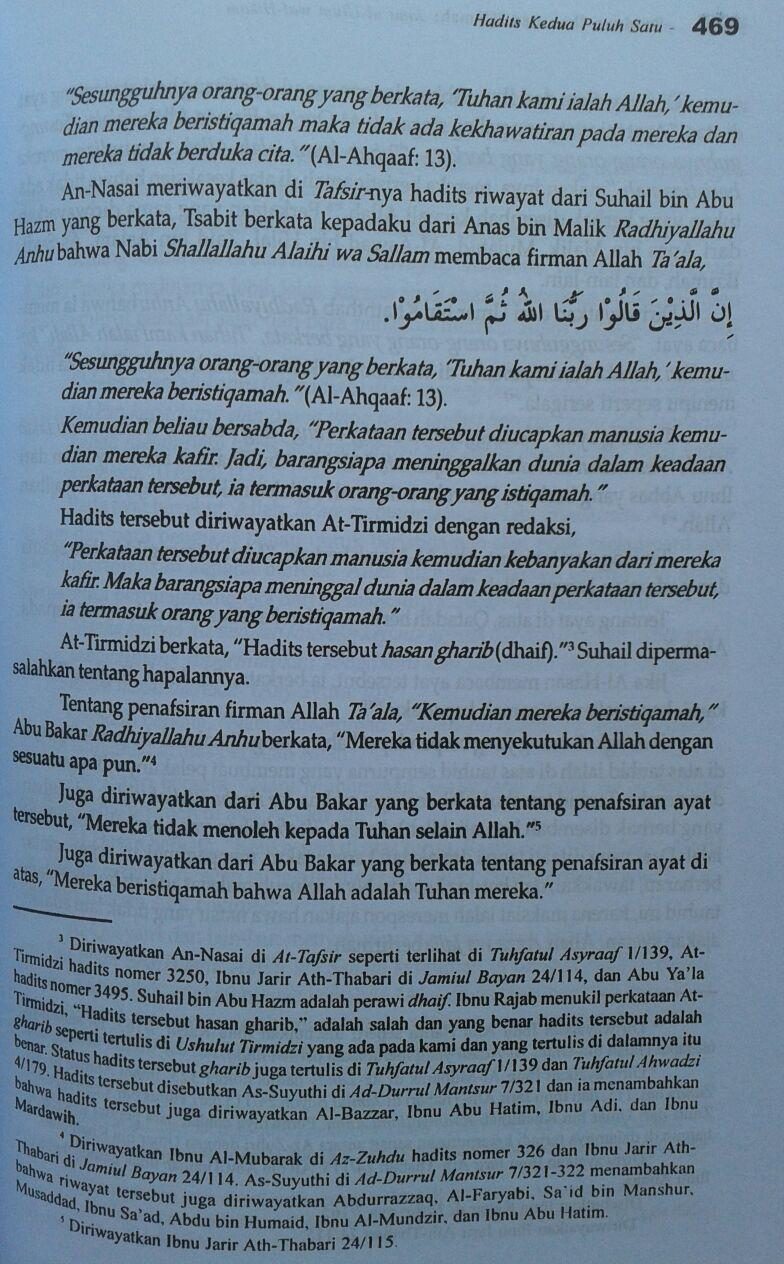 Buku Panduan Ilmu Dan Hikmah (Jami’ul Ulum Wal Hikam) isi