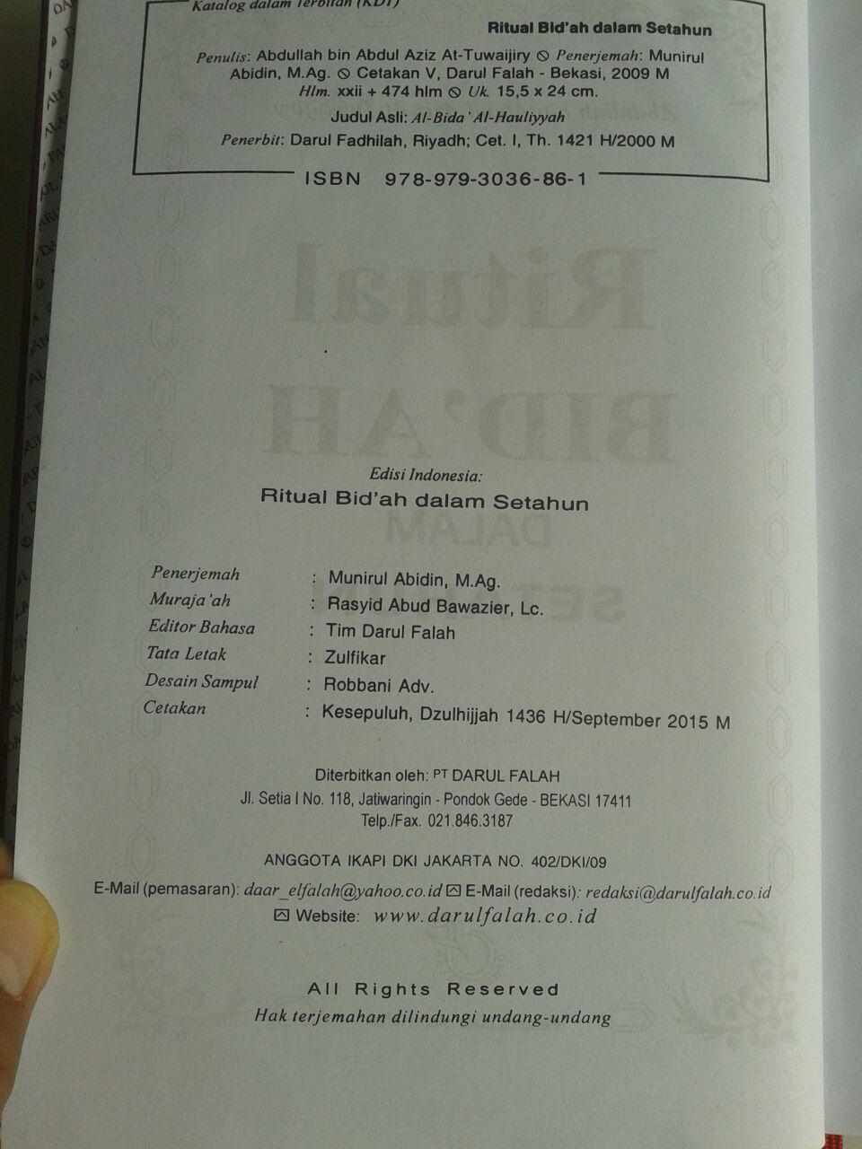 Buku Ritual Bidah Dalam Setahun isi 3