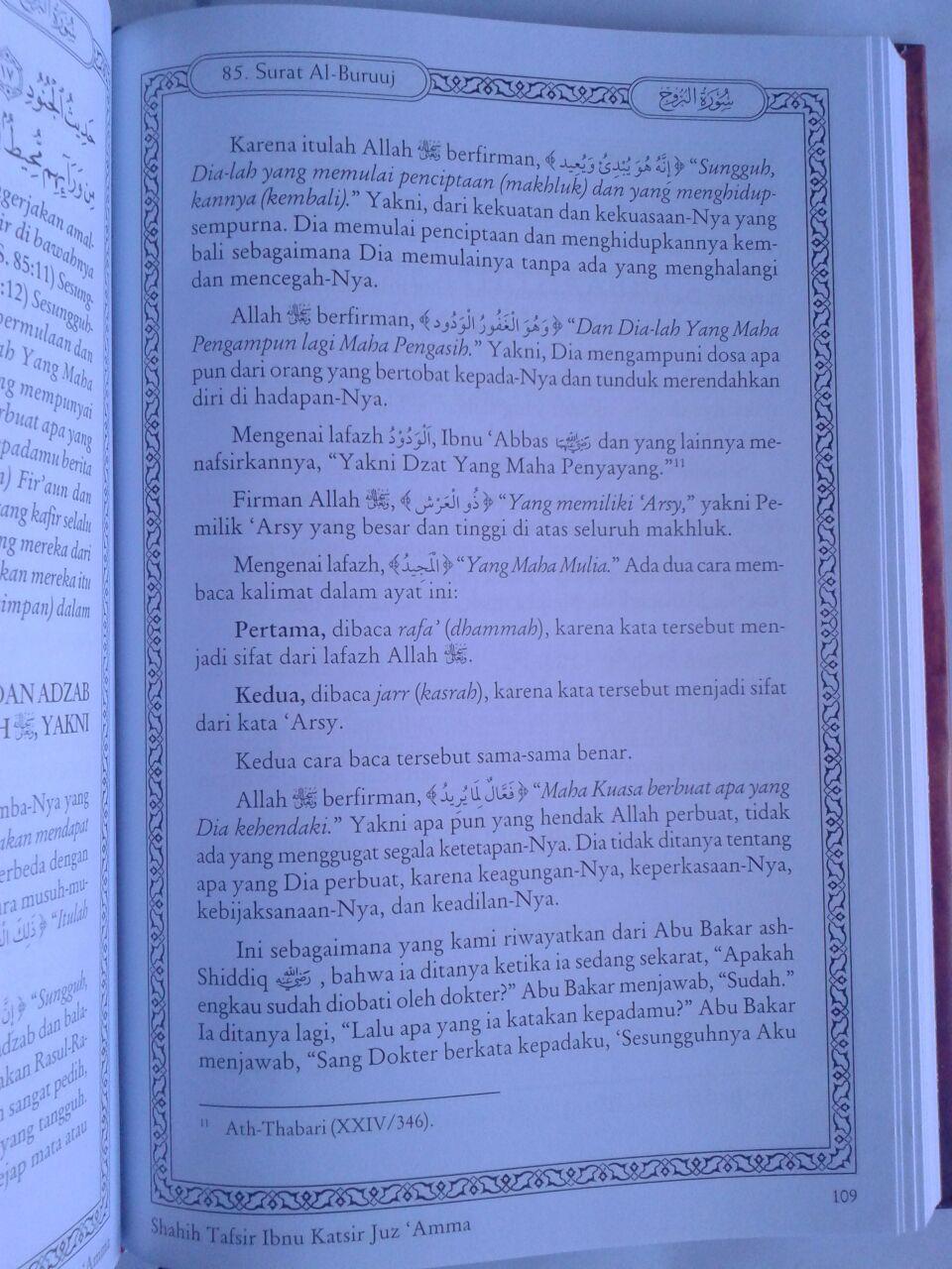 Buku Shahih Tafsir Ibnu Katsir Juz ‘Amma isi 3