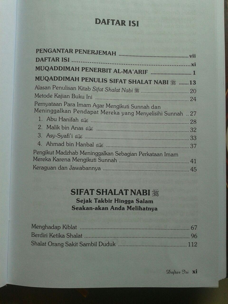 Buku Sifat Shalat Nabi Edisi Lengkap 3 Jilid isi