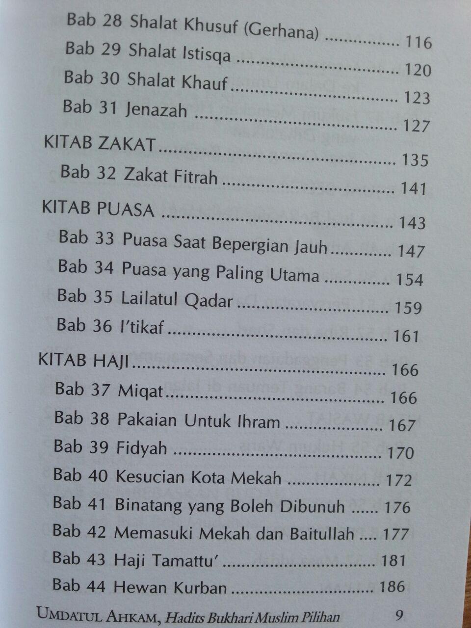 Buku Terjemah Umdatul Ahkam Ukuran A5 isi 2