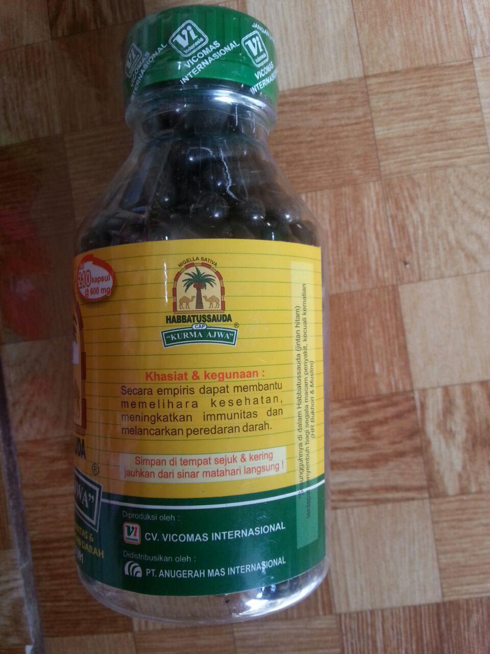 Habbatus Sauda Kurma Ajwa Isi 210 Kapsul cover 2