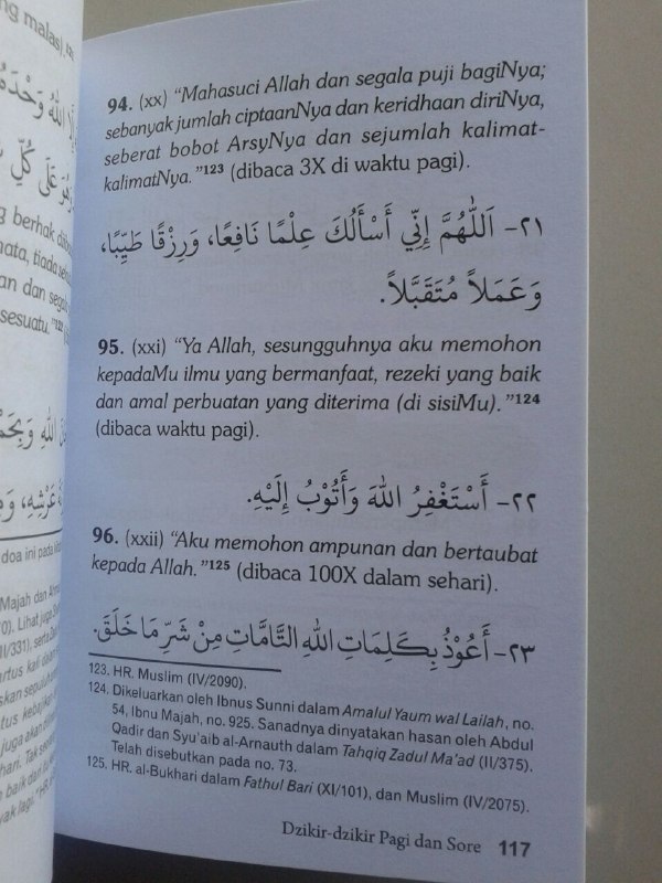 Buku Hisnul Muslim Doa & Wirid Buku Dzikir Paling Ringkas isi