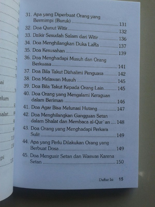 Buku Hisnul Muslim Doa & Wirid Buku Dzikir Paling Ringkas isi 2