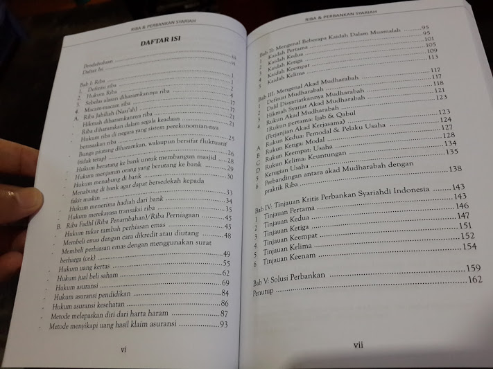 Buku Riba Dan Perbankan Syariah Definisi Fatwa Hukum Solusi Daftar Isi