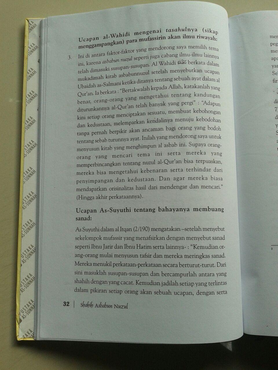 Buku Shahih Asbabun Nuzul Hadits Hadits Sebab Turunnya Ayat isi 3