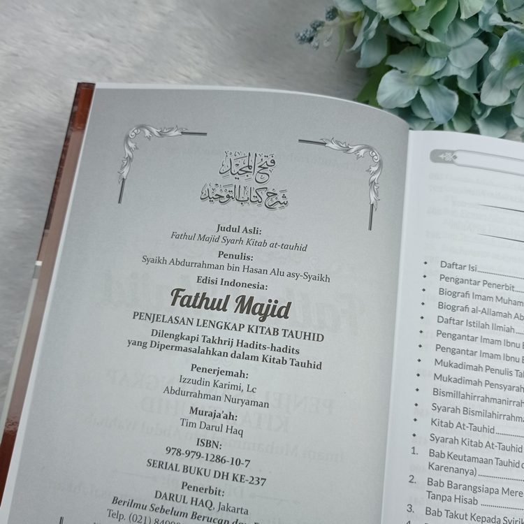 Buku Fathul Majid Penjelasan Lengkap Kitab Tauhid