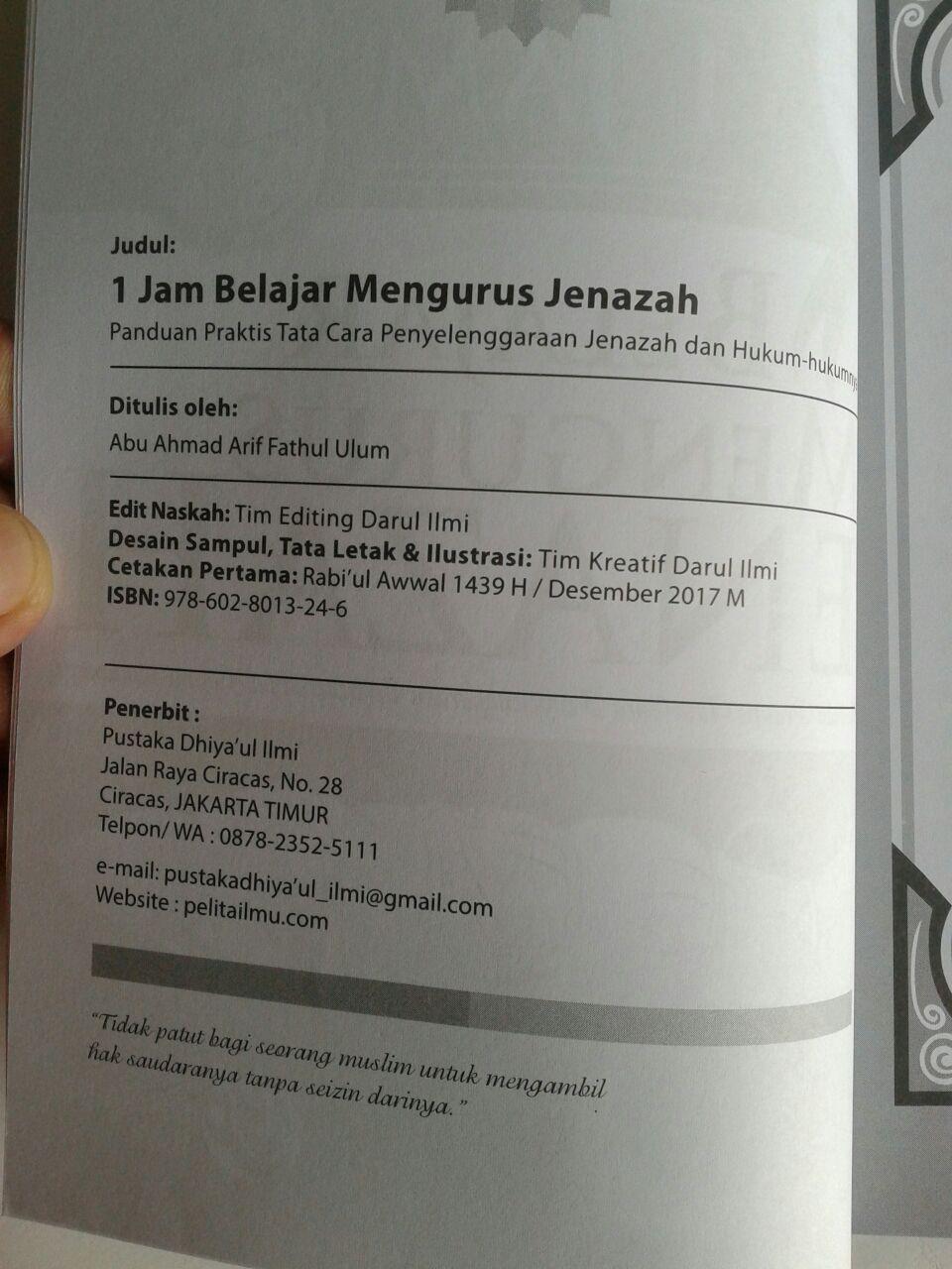 Buku 1 Jam Belajar Mengurus Jenazah isi 2