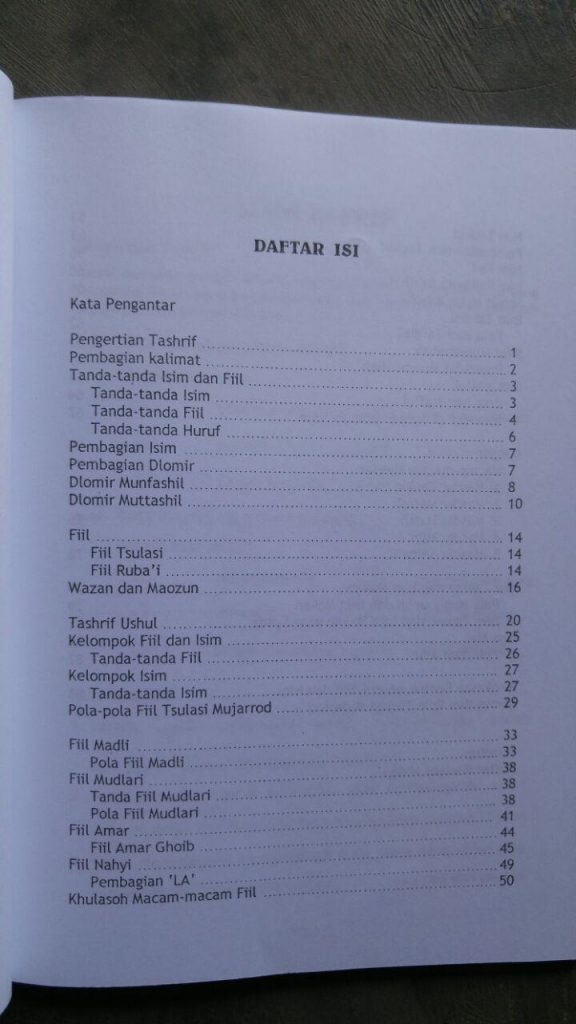 Buku Belajar Tashrif Sistem 20 Jam isi 3