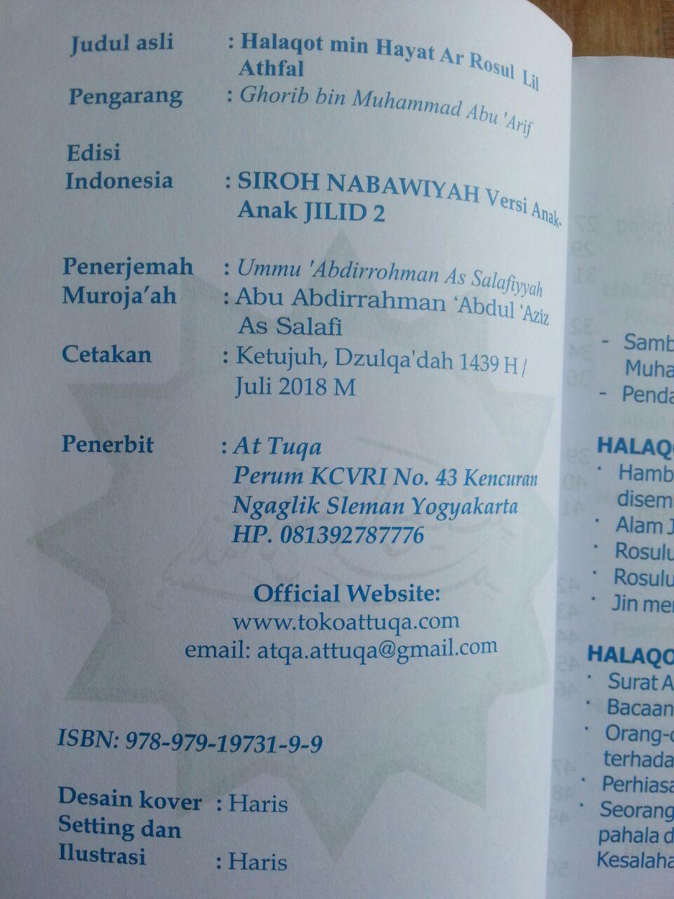 Buku Siroh Nabawiyah Versi Anak-Anak Jilid 2 isi