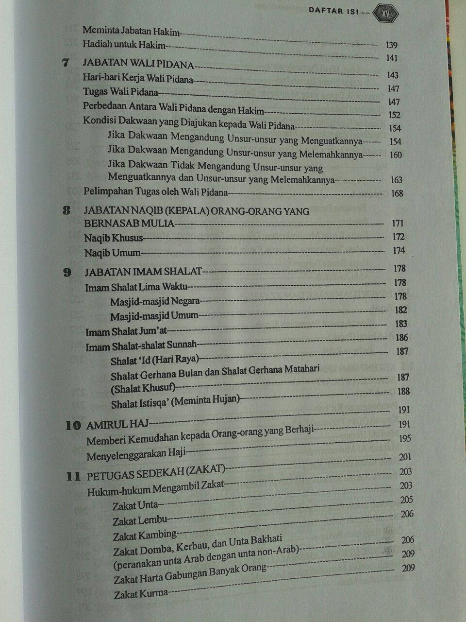 Buku Al Ahkam As Sulthaniyyah isi 3