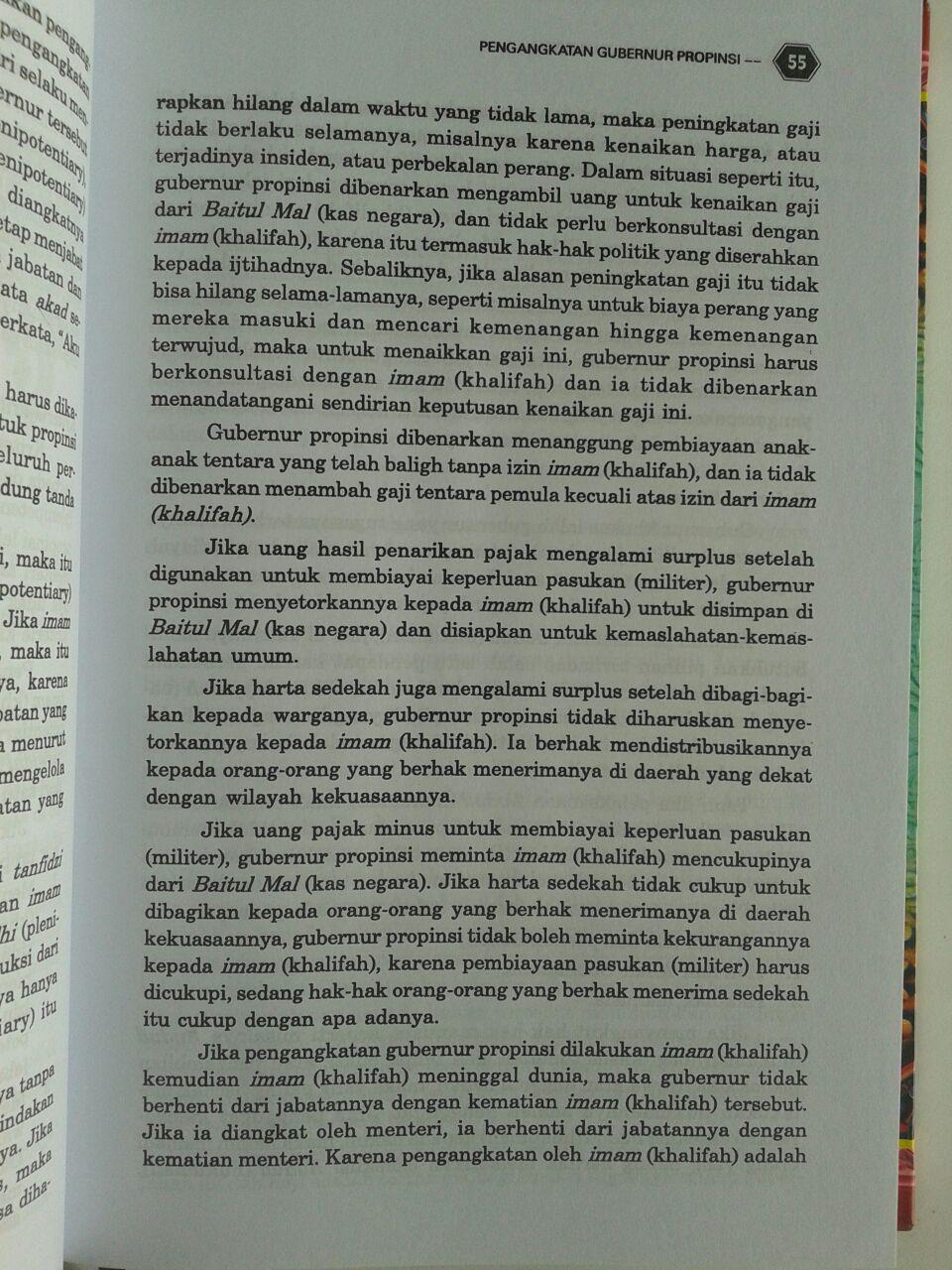 Buku Al Ahkam As Sulthaniyyah isi