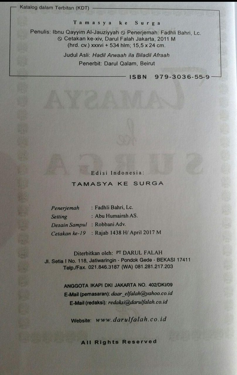 Buku Tamasya Ke Surga isi 2