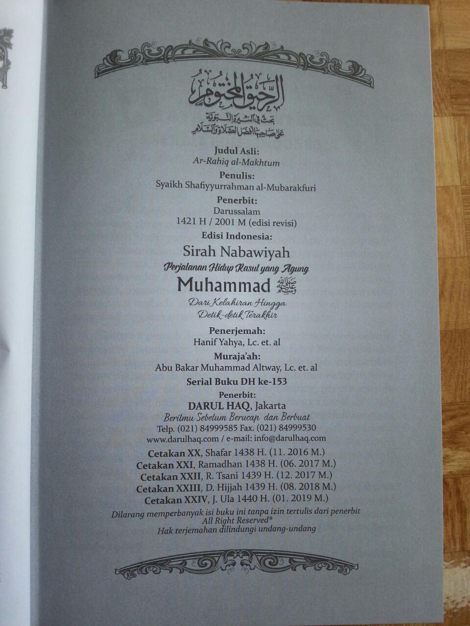 Buku Perjalanan Hidup Rasul Yang Agung Muhammad isi 2