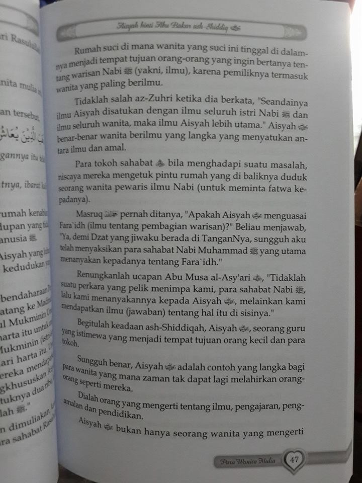Buku Kisah Para Wanita Mulia Dalam Sejarah Islam Isi