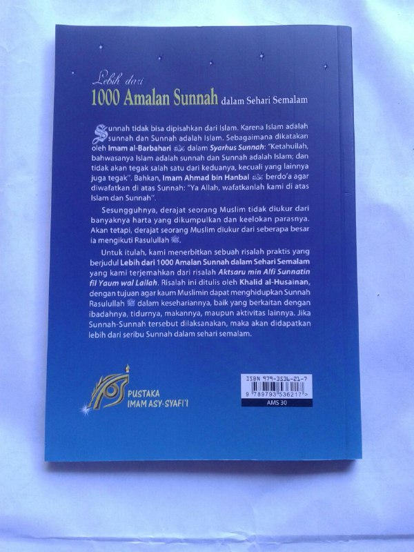 Buku Lebih Dari 1000 Amalan Sunnah Dalam Sehari Semalam cover