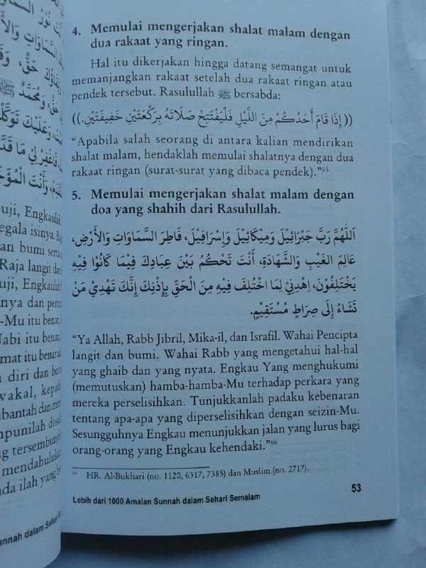 Buku Lebih Dari 1000 Amalan Sunnah Dalam Sehari Semalam isi