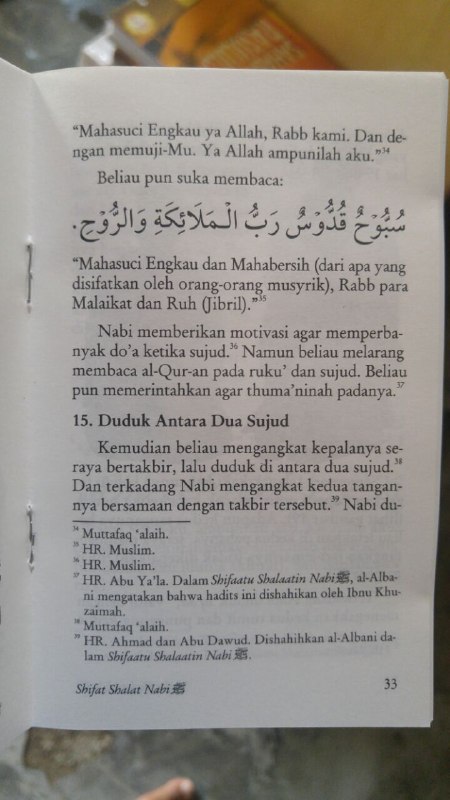 Buku Saku Sifat Shalat Nabi isi 2