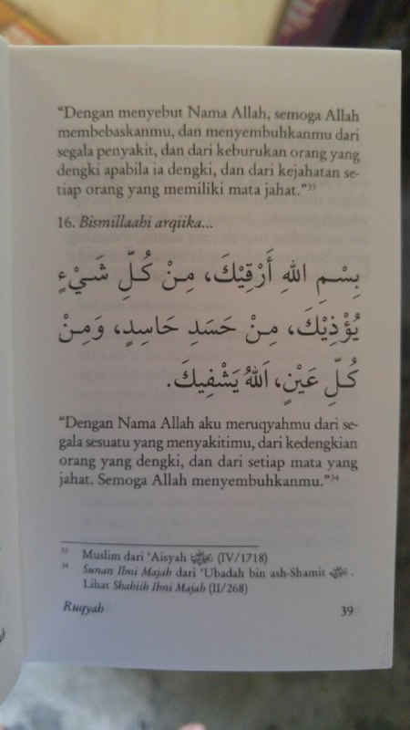 Buku Saku Tuntunan Do'a Ruqyah isi 2