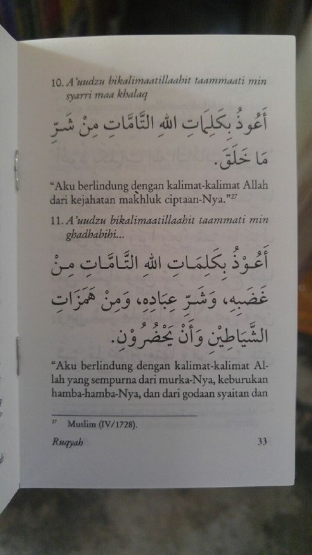 Buku Saku Tuntunan Do'a Ruqyah isi