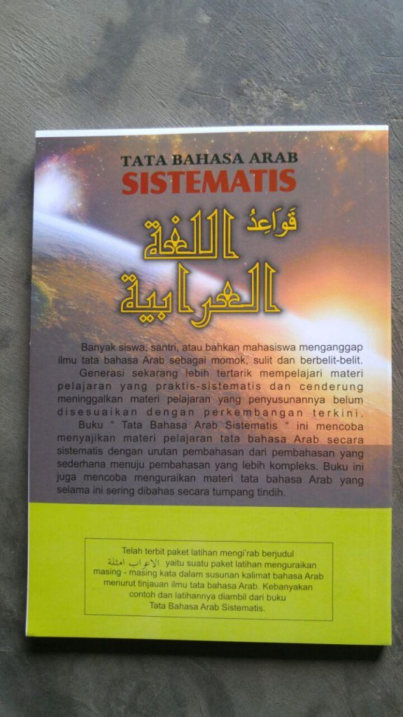 Buku Tata Bahasa Arab Sistematis cover 2