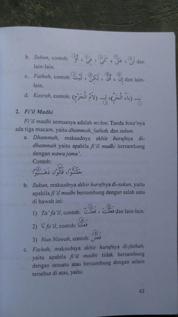 Buku Tata Bahasa Arab Sistematis isi