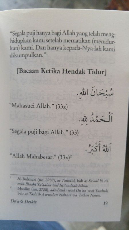 Buku Saku Tuntunan Do'a Harian Berdasarkan Al Quran Dan As Sunnah Yang Shahih isi 2