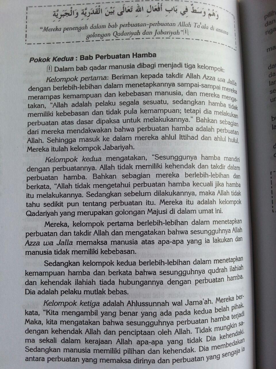Buku Syarah Aqidah Wasithiyah isi 4