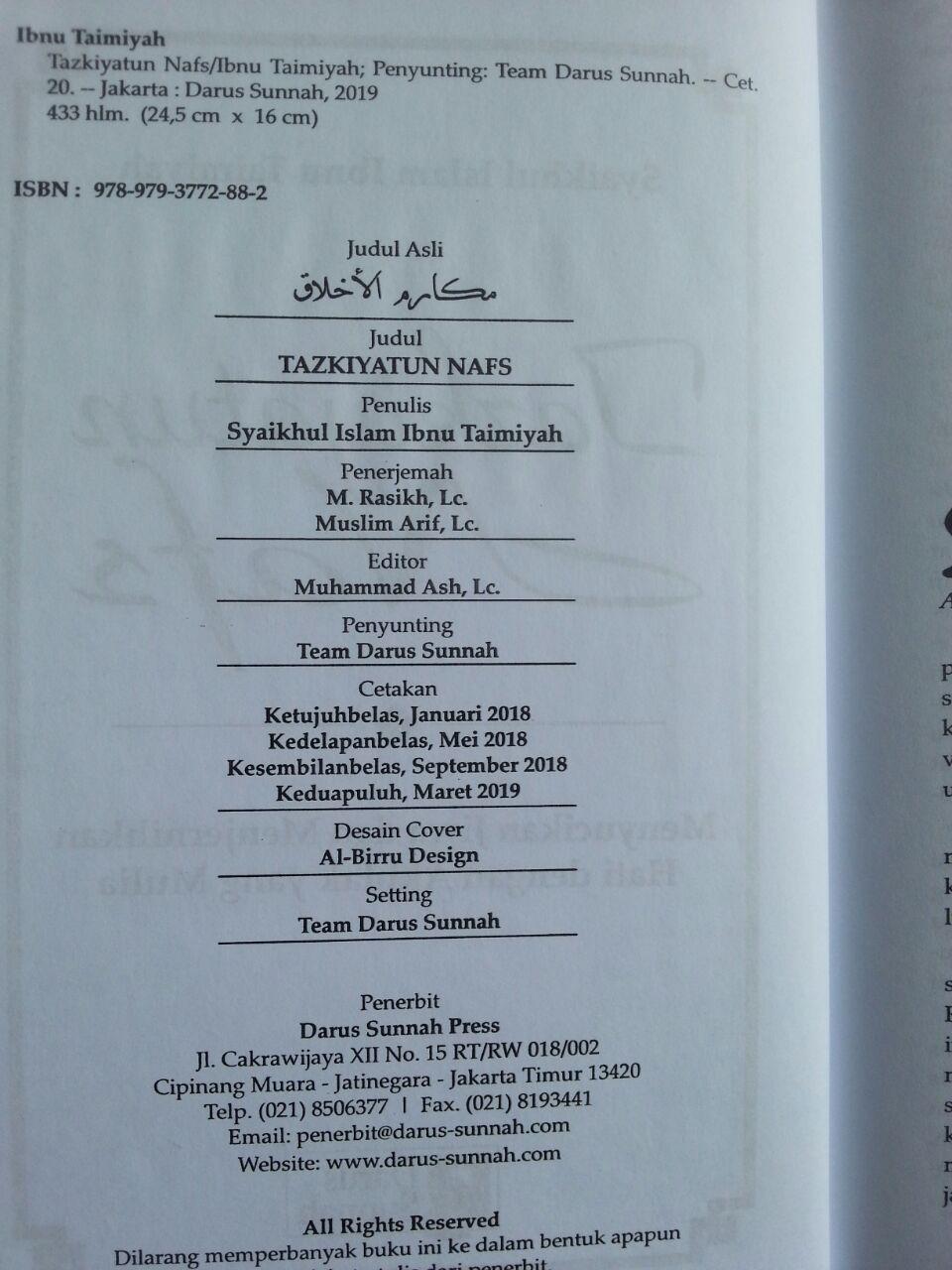 Buku Tazkiyatun Nafs isi 3