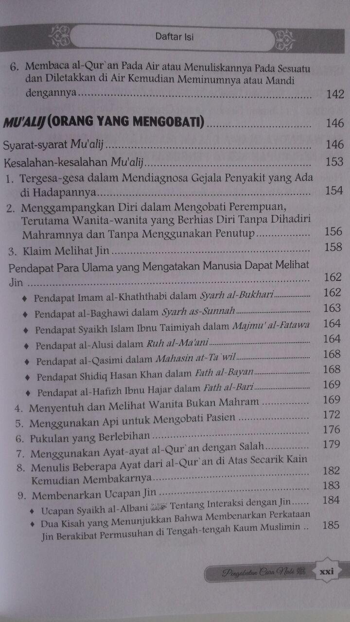 BK459 Buku Pengobatan Cara Nabi Terhadap Kesurupan, Sihir, dan Gangguan Makhluk Halus isi