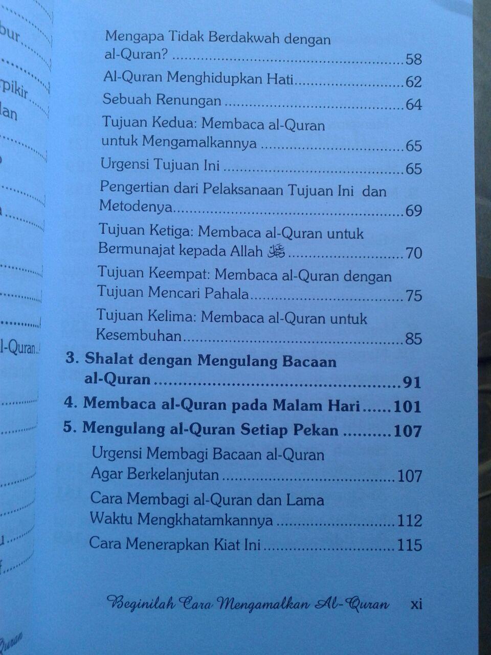 Buku Beginilah Cara Mengamalkan al-Quran isi 3