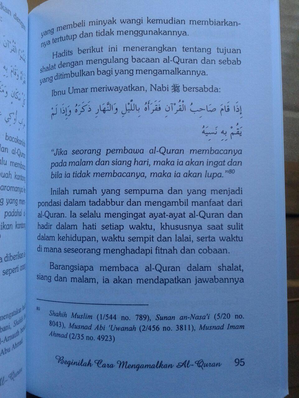 Buku Beginilah Cara Mengamalkan al-Quran isi