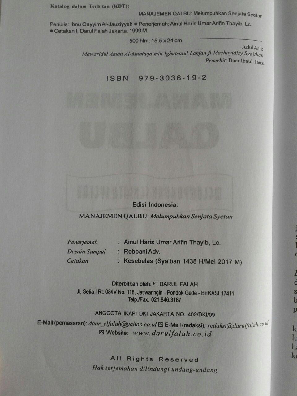 Buku Manajemen Qalbu isi 2