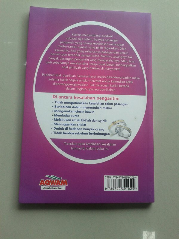 Buku Kesalahan Kesalahan Pengantin Sebelum Lamaran - Malam Pertama cover