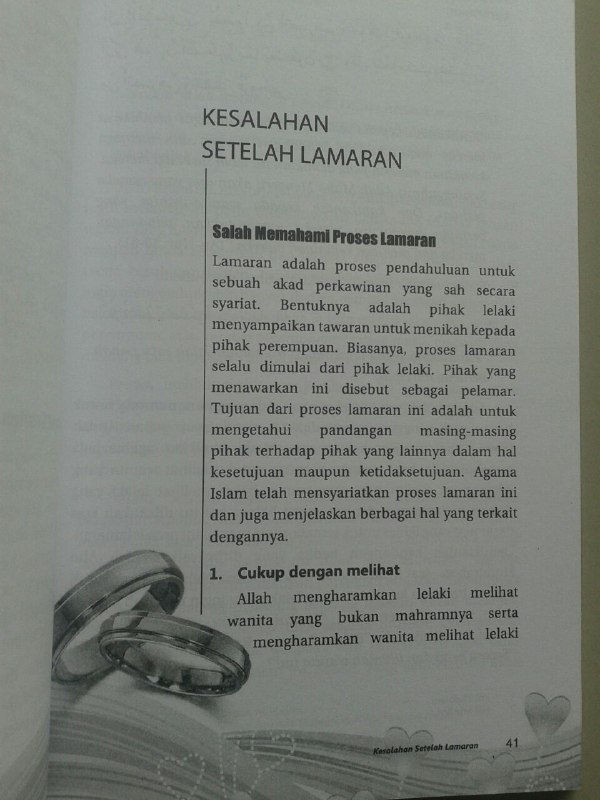 Buku Kesalahan Kesalahan Pengantin Sebelum Lamaran - Malam Pertama isi 2