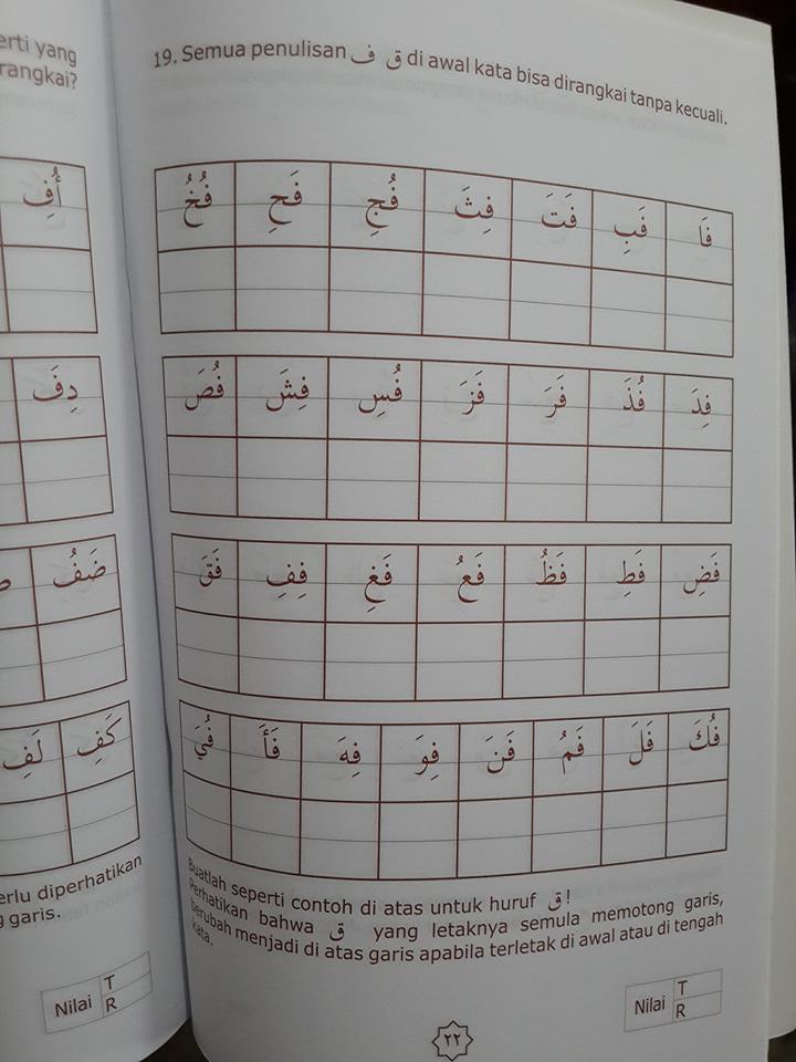 Buku Anak Pintar Menulis Arab Isi 2