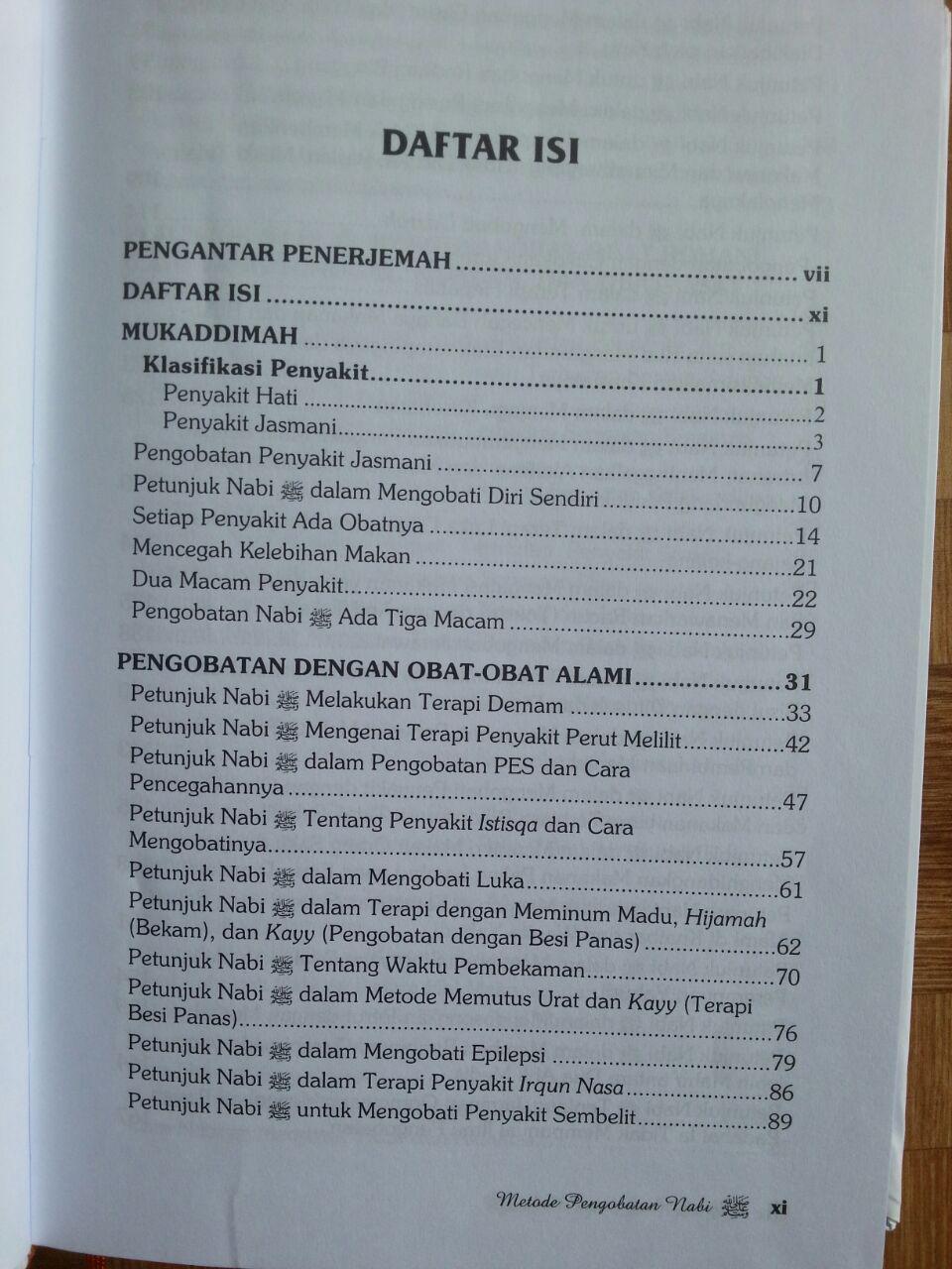 Buku Metode Pengobatan Nabi (Ath-Thibbun Nabawi) isi 2