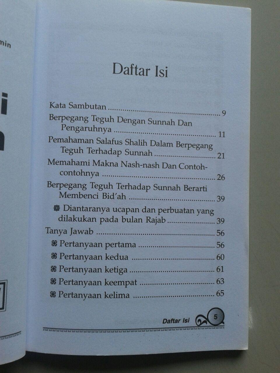 Buku Faedah Melazimi Sunnah isi