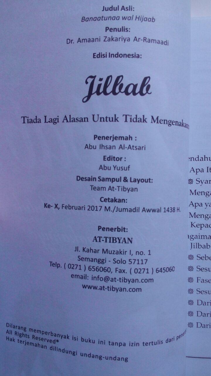   Buku Jilbab Tiada Lagi Alasan Untuk Tidak Mengenakannya 23,000 15% 19,550 isi