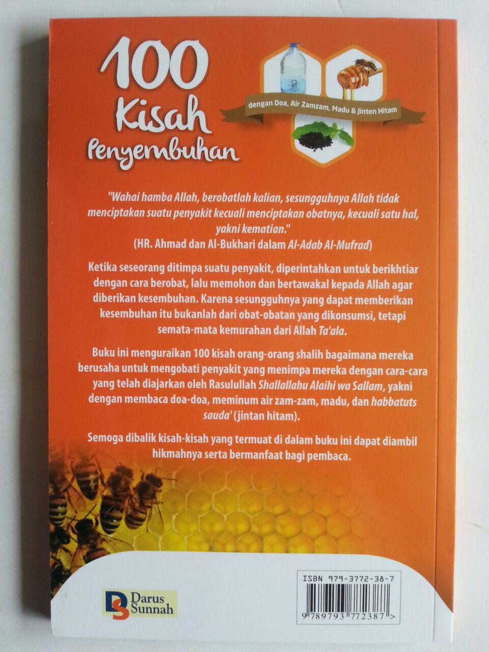 Buku 100 Kisah Penyembuhan Dengan Doa Air Zam Zam Madu Jintan Hitam cover
