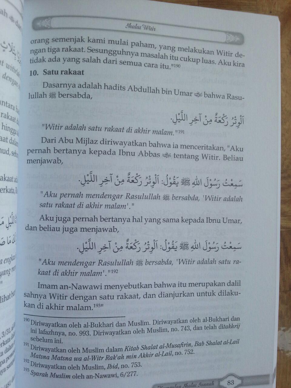 Buku Kumpulan Shalat Sunnah Dan Keutamaannya isi 3