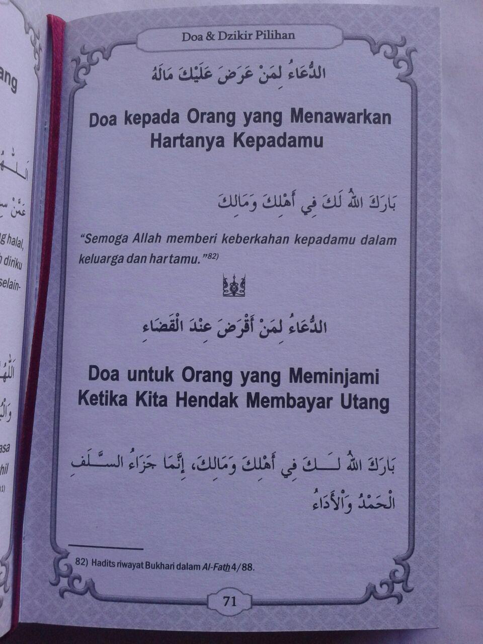 Buku Saku Hisnul Muslim Ensiklopedi Mini Doa & Dzikir Pilihan isi 3