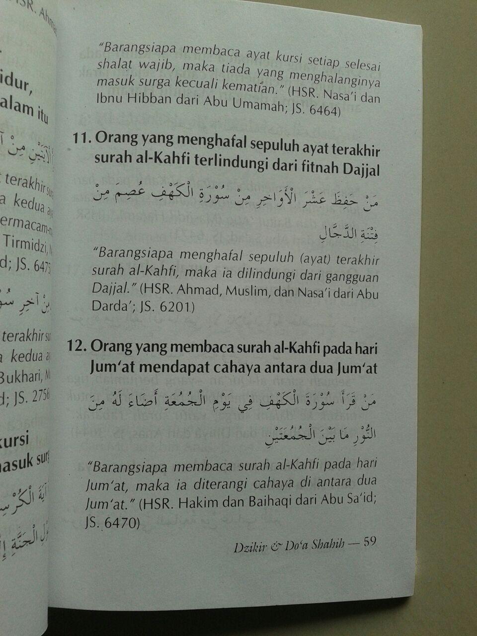 Buku Saku Dzikir Doa Shahih (dari Shahih Adabul Mufrad) isi 2