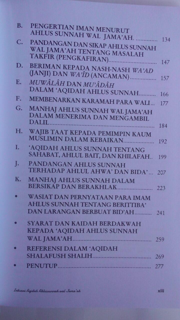 Buku Intisari Aqidah Ahlus Sunnah Wal Jamaah isi 2