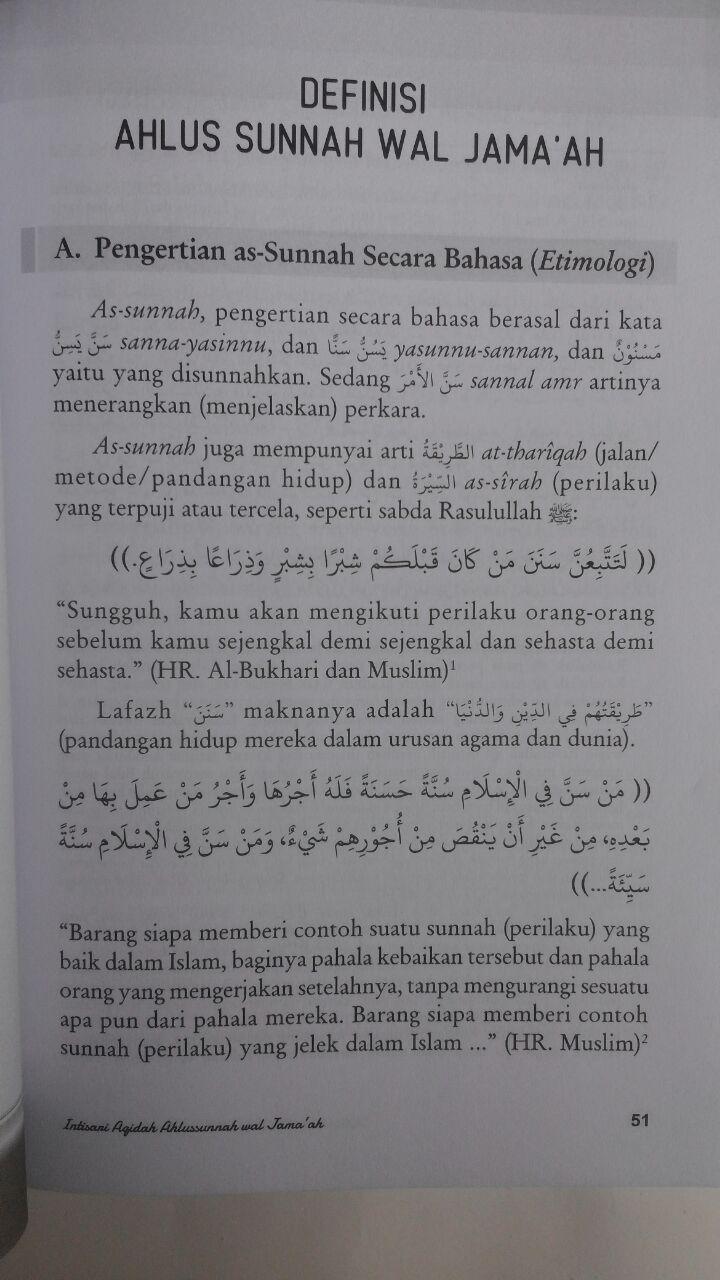Buku Intisari Aqidah Ahlus Sunnah Wal Jamaah isi 3
