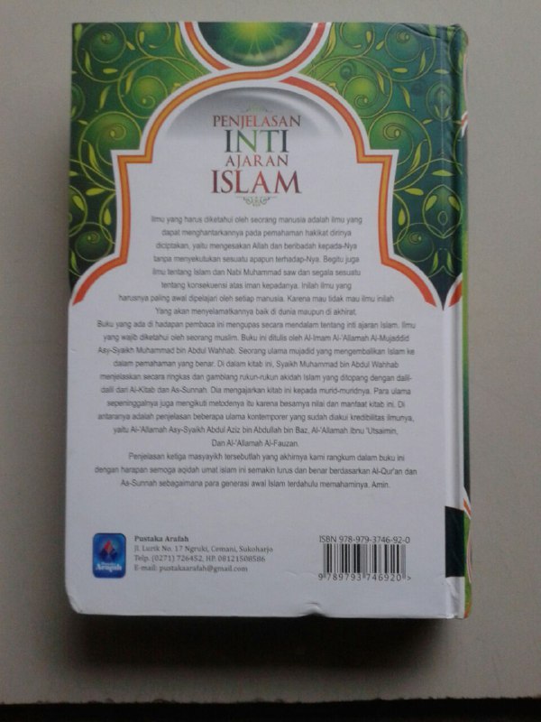 Buku Penjelasan Inti Ajaran Islam Ilmu Yang Wajib Dipelajari cover