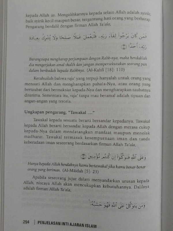Buku Penjelasan Inti Ajaran Islam Ilmu Yang Wajib Dipelajari isi 3