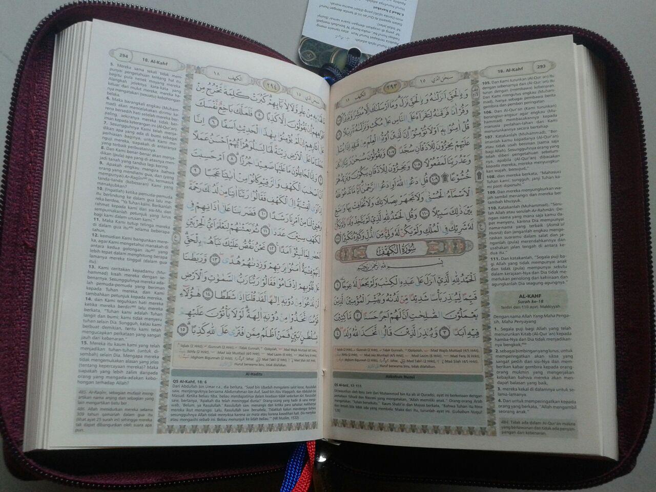 Al-Qur'an Terjemah Bukhara Syamil Ritsleting Tajwid Ukuran A6 isi 2