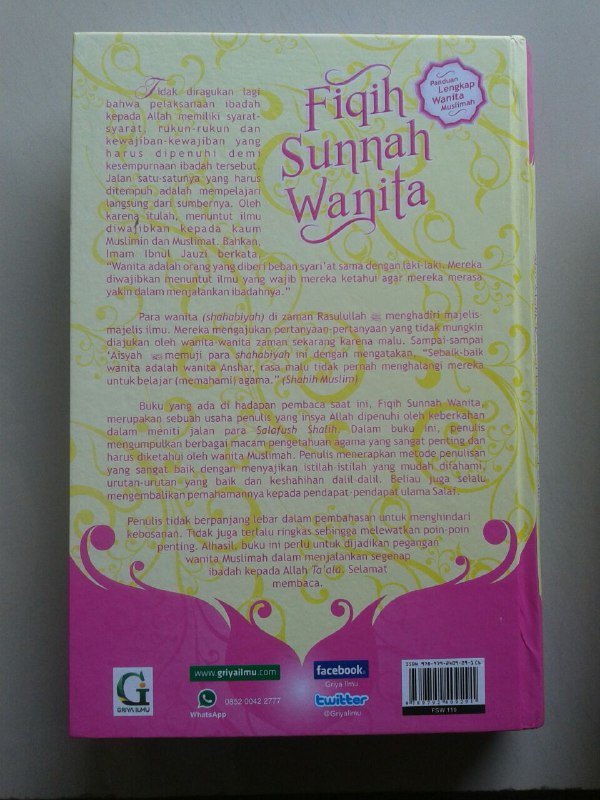 Buku Fikih Sunnah Wanita Segala Hukum Fiqih Yang Berkaitan Wanita cover